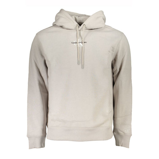 Calvin Klein Chic Grey Fleece Hooded Sweatshirt