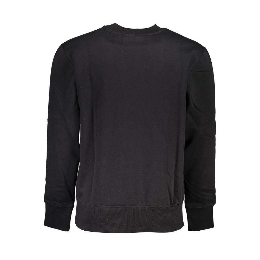 Calvin Klein Slim Black Crew Neck Fleece Sweatshirt