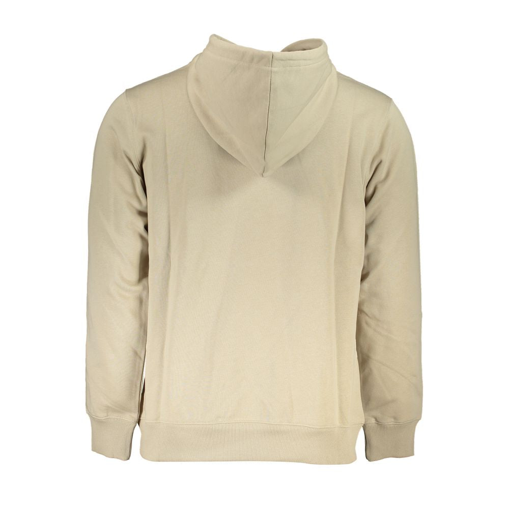 Calvin Klein beige cotton hooded sweatshirt