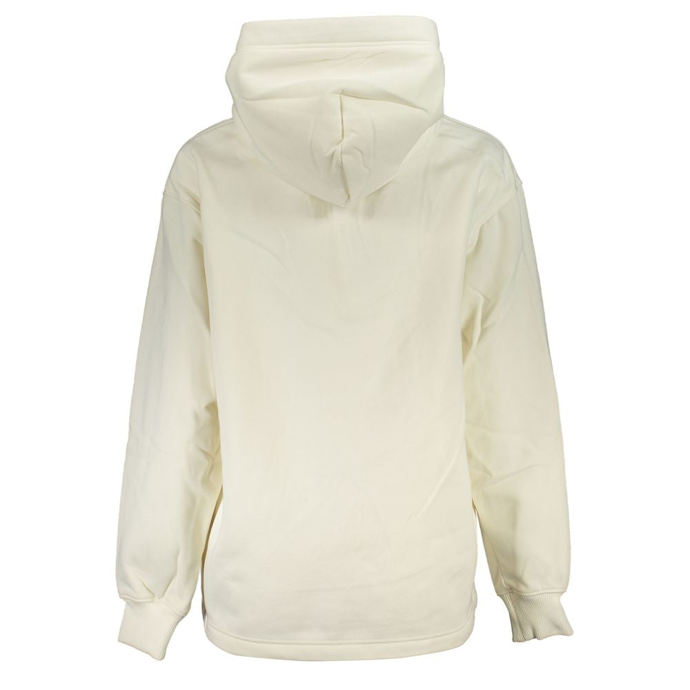 Calvin Klein Chic White Fleece Hooded Sweatshirt