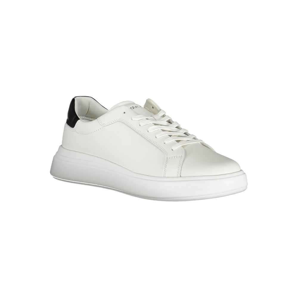 Calvin Klein Simple white sneakers with contrasting accents