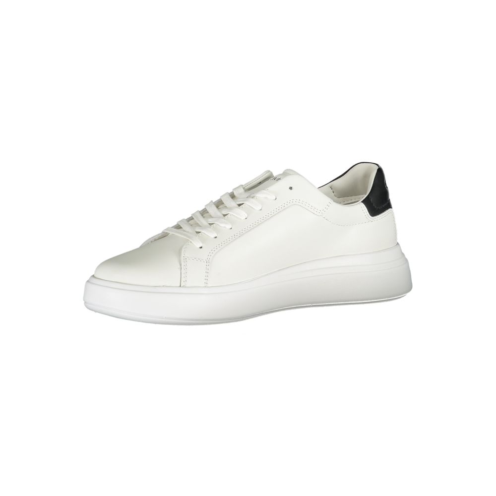 Calvin Klein Simple white sneakers with contrasting accents