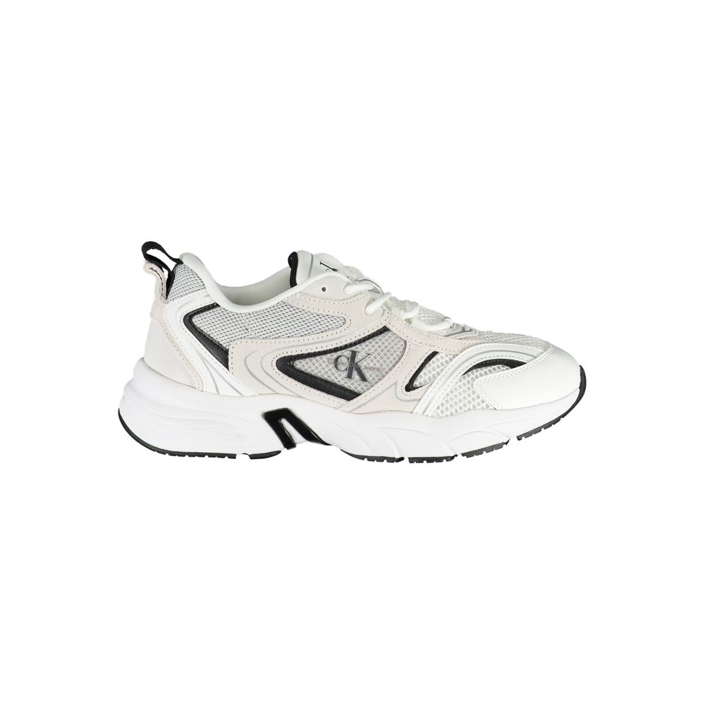 Calvin Klein Elegant white sneakers with contrasting details