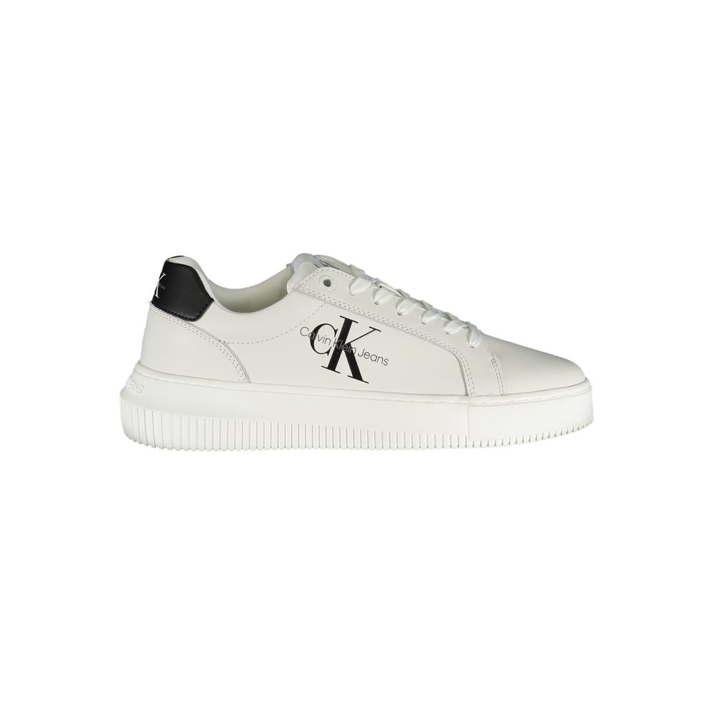 Calvin Klein Eco-Chic White Sneakers with Contrasting Details