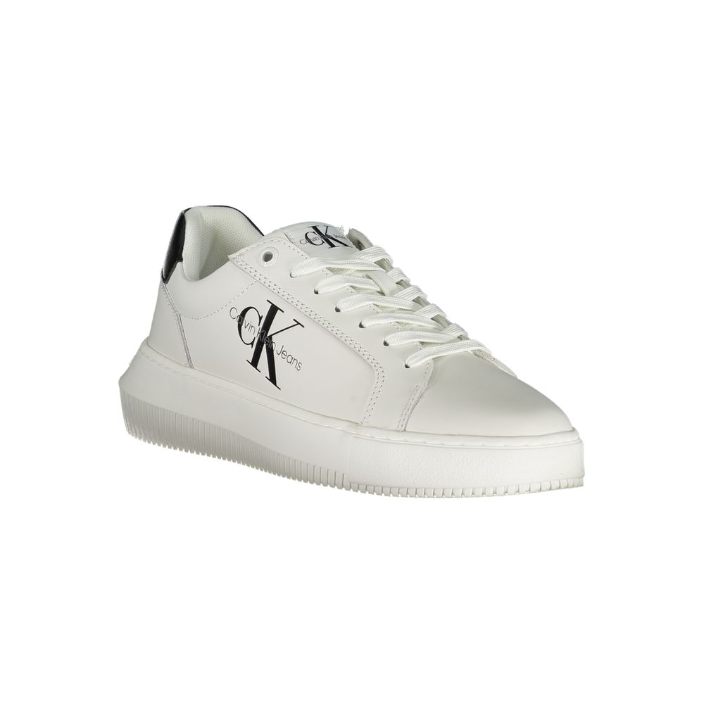 Calvin Klein Eco-Chic White Sneakers with Contrasting Details