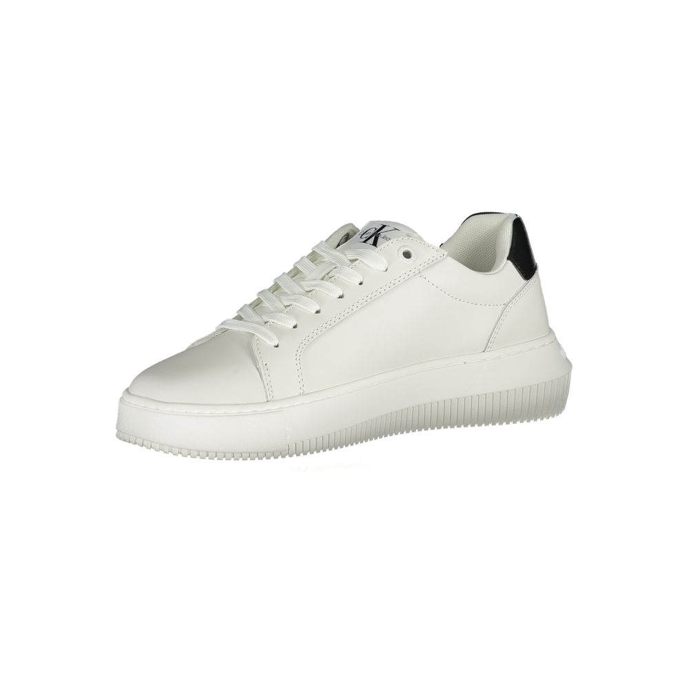 Calvin Klein Eco-Chic White Sneakers with Contrasting Details