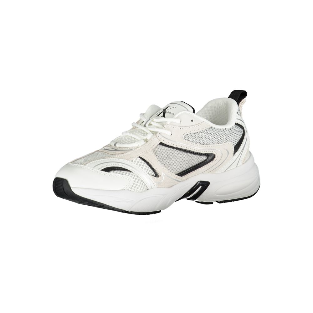 Calvin Klein Elegant white sneakers with contrasting details