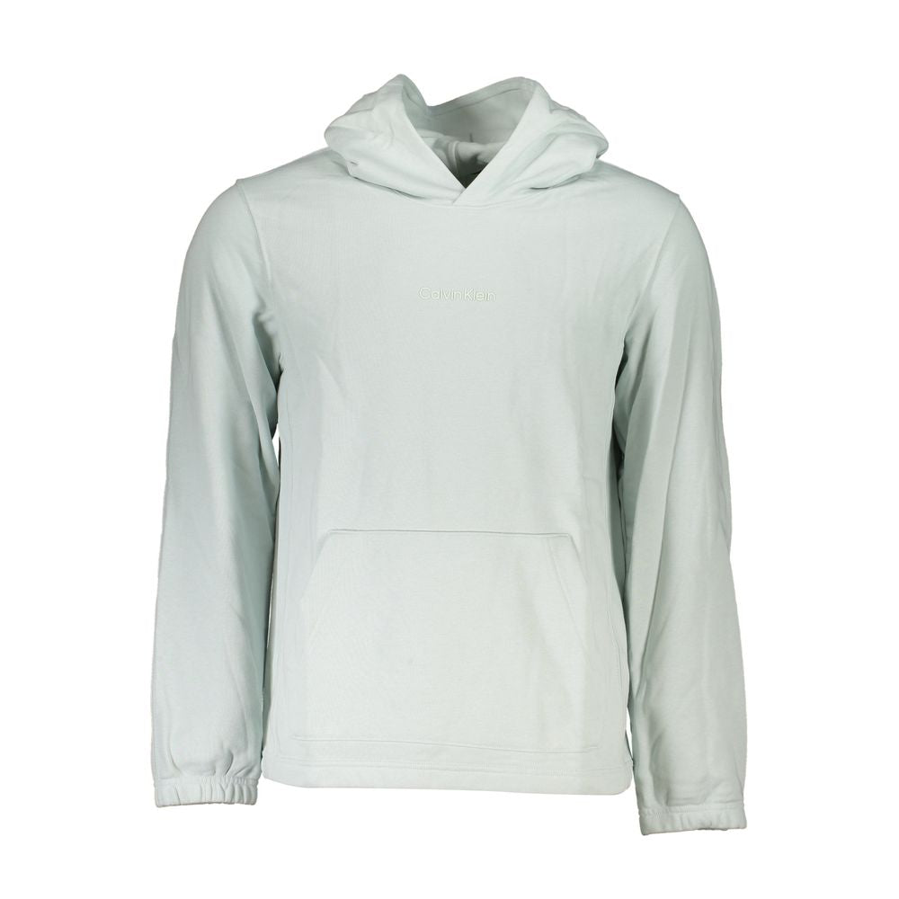 Calvin Klein Chic Green Cotton Blend Hooded Sweatshirt