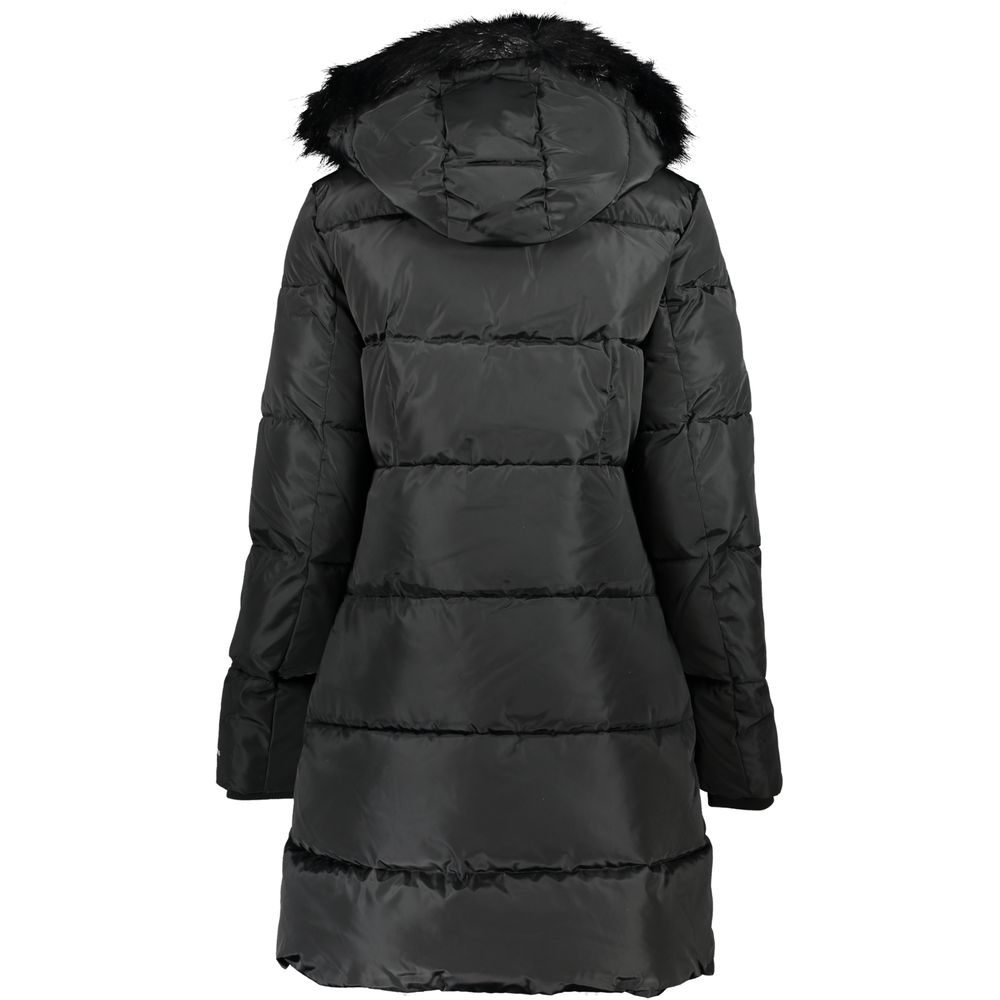 Calvin Klein Chic hooded jacket with removable fur trim