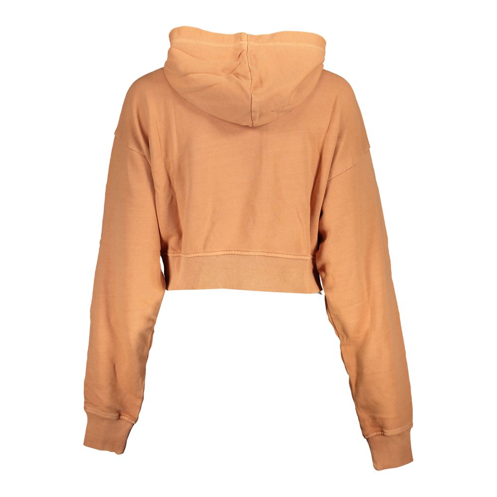 Calvin Klein Schickes orangefarbenes Kapuzensweatshirt mit Stickerei