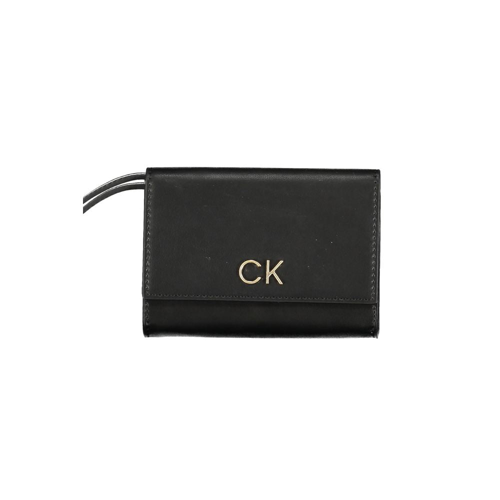 Calvin Klein Elegant compact designer wallet in black