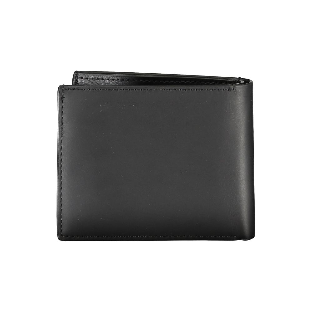 Calvin Klein Black Leather RFID Wallet with Coin Pocket