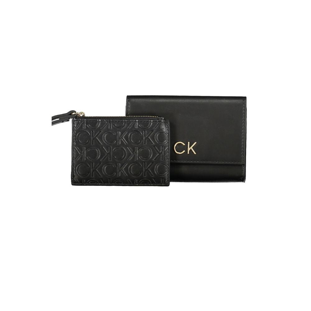 Calvin Klein Elegant compact designer wallet in black