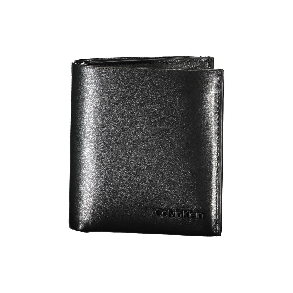 Calvin Klein Elegant Black Leather RFID Wallet