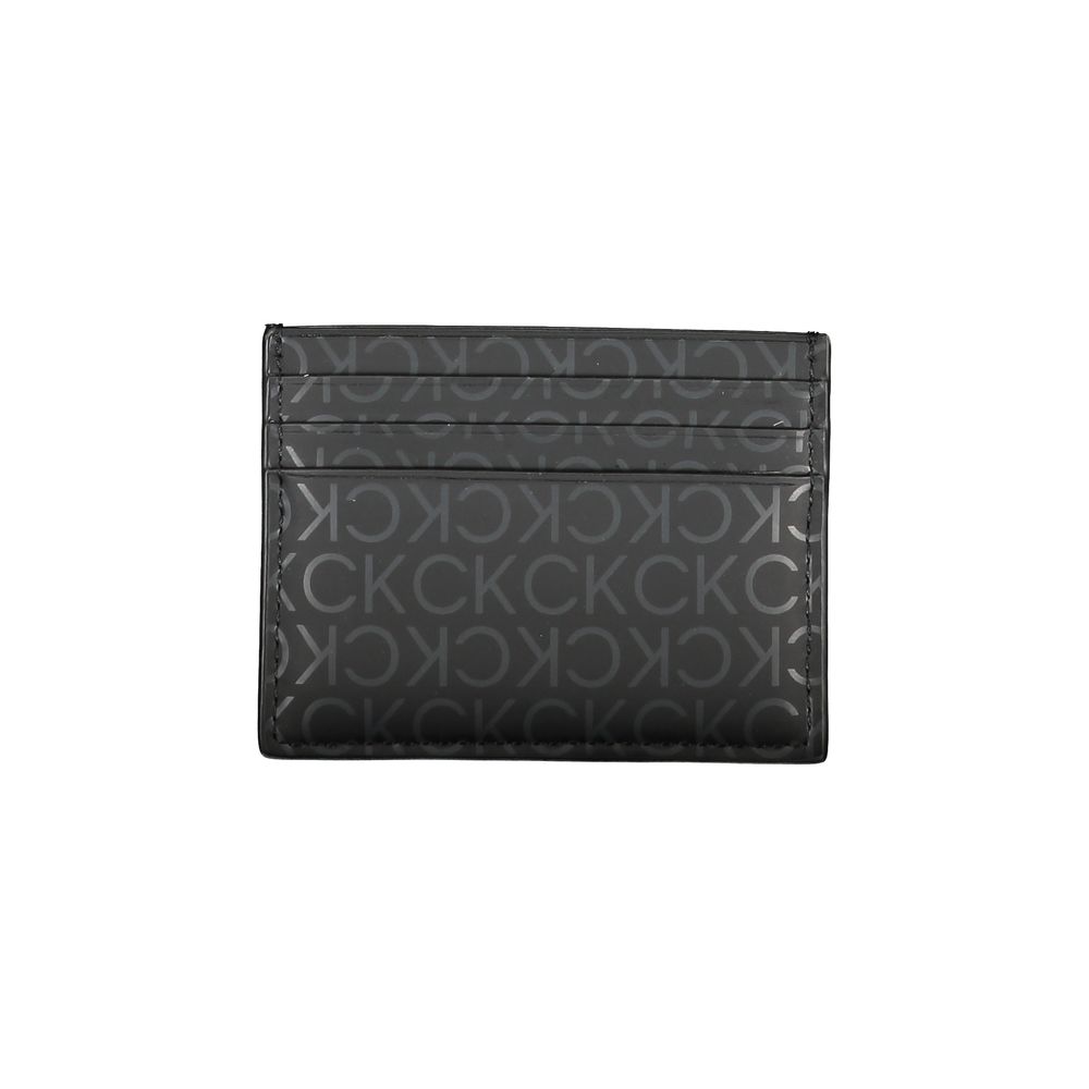 Calvin Klein Elegant black card holder with contrasting details