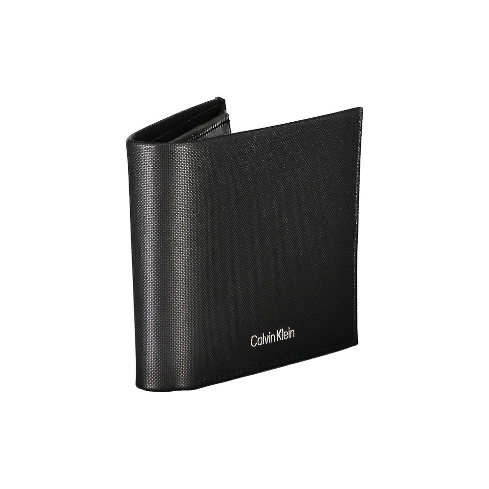 Calvin Klein Elegant wallet in black leather with RFID blocking