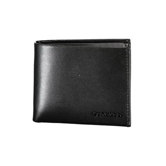 Calvin Klein Elegant leather wallet with two compartments and RFID blocking