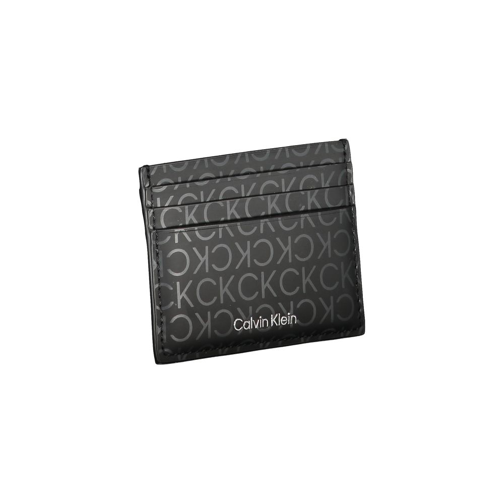 Calvin Klein Elegant black card holder with contrasting details