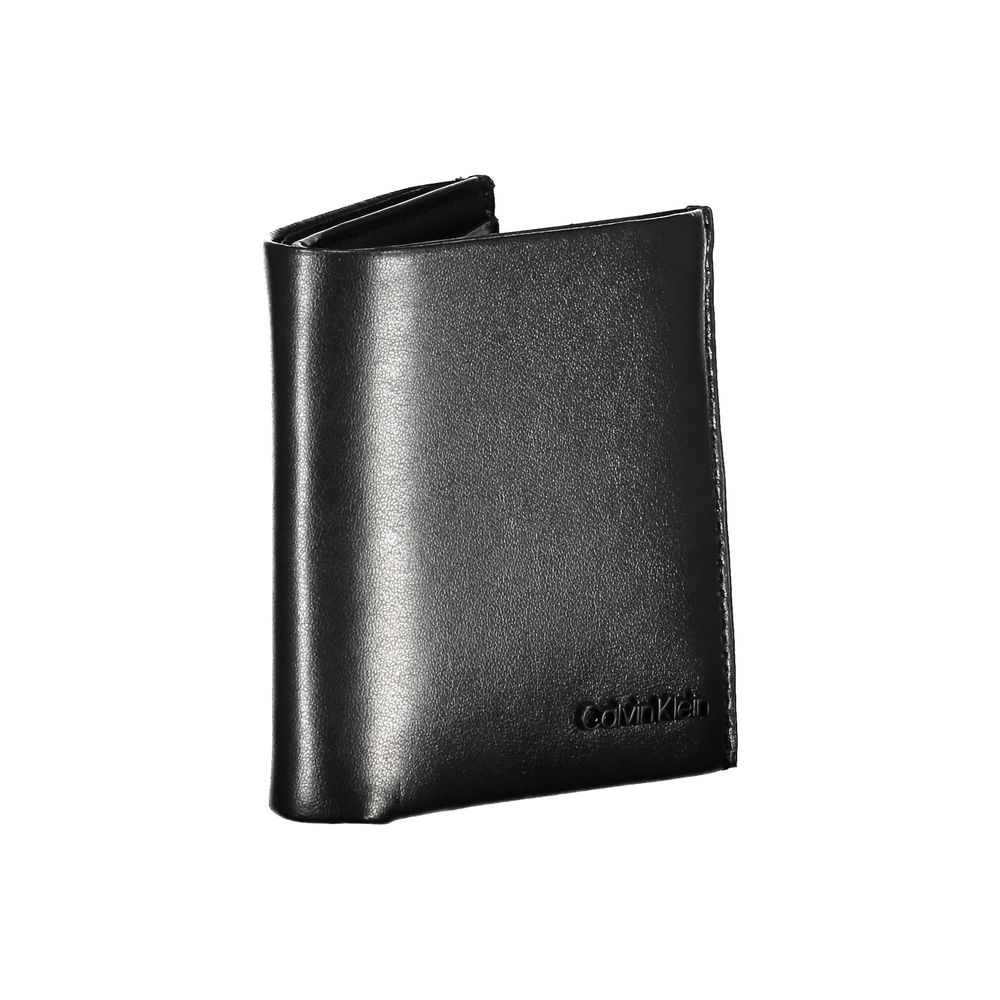 Calvin Klein Elegant Black Leather RFID Wallet