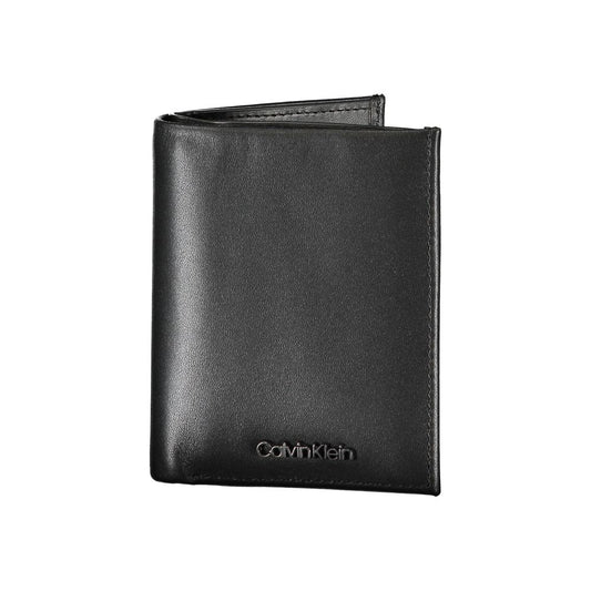 Calvin Klein Elegant Black Leather RFID Wallet