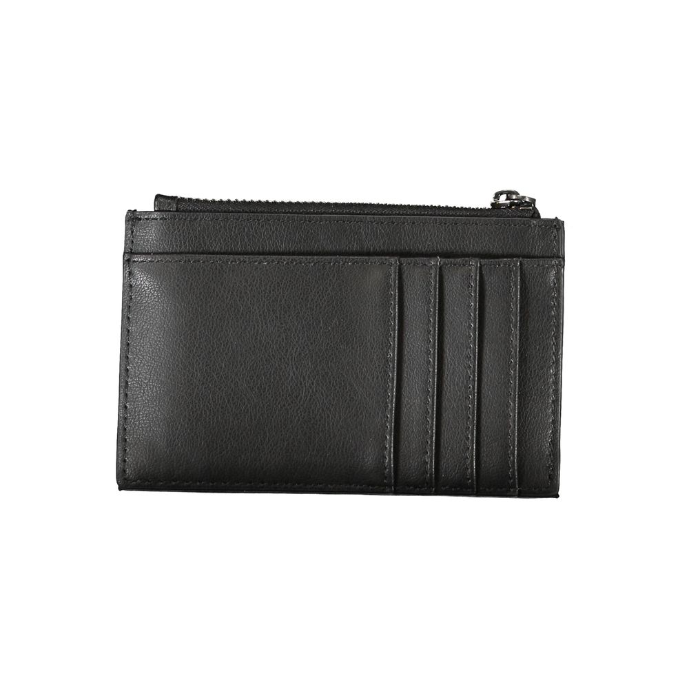 Calvin Klein Elegant black wallet with zip and contrasting details