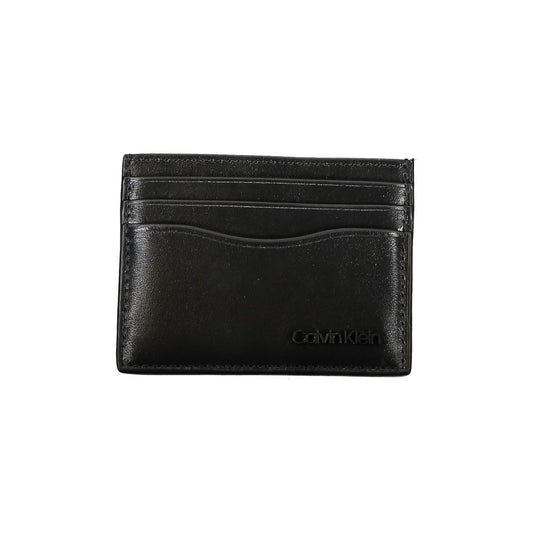 Calvin Klein Elegant card holder made of black leather