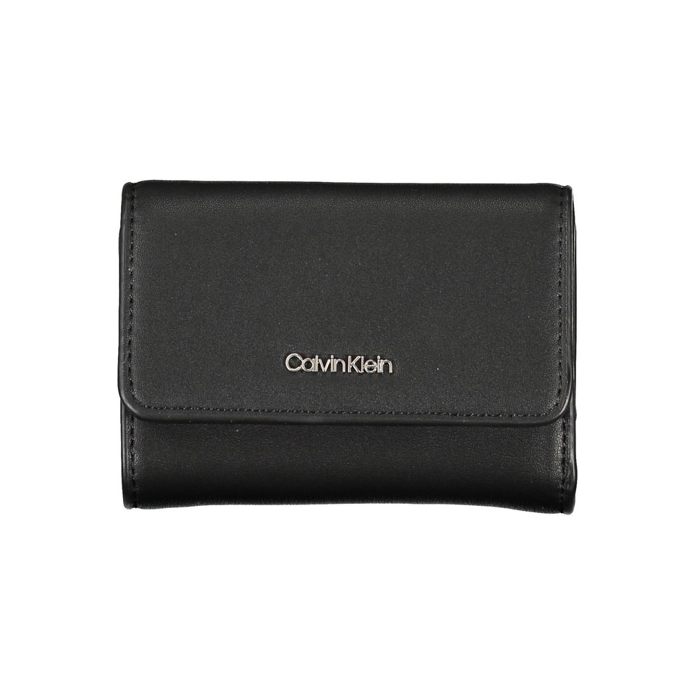 Calvin Klein Elegant wallet made of black polyethylene