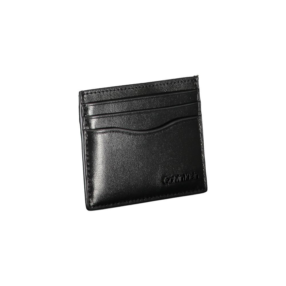 Calvin Klein Elegant card holder made of black leather