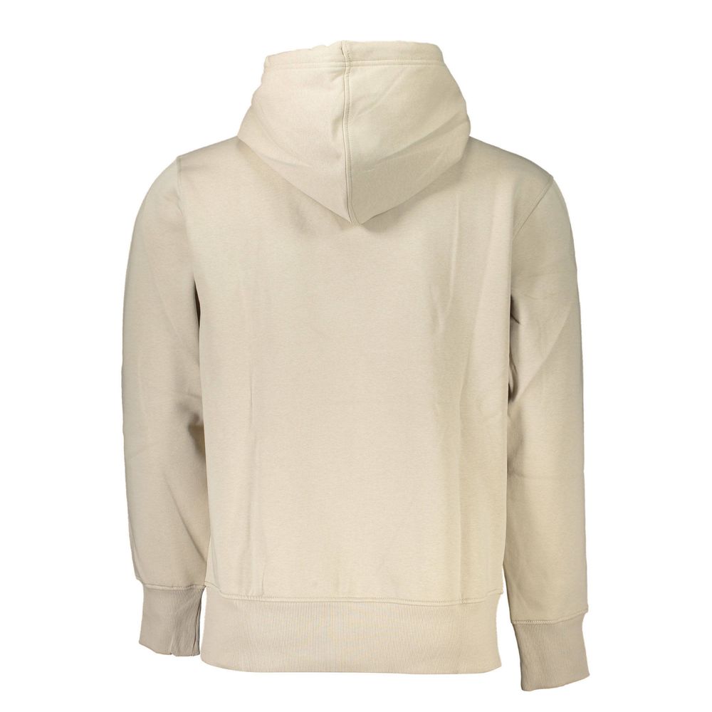 Calvin Klein Beige Fleece Lined Hoodie - Timeless Comfort