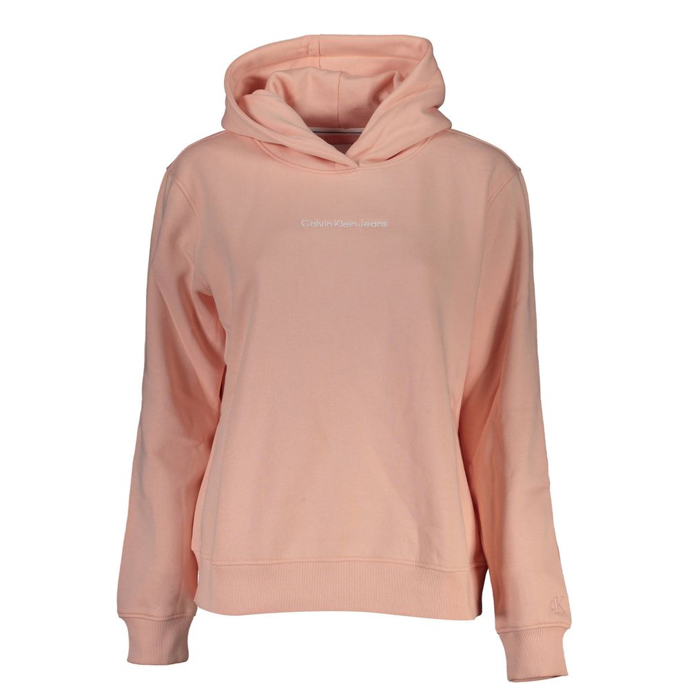 Calvin Klein Chic Pink Fleece Hooded Sweatshirt