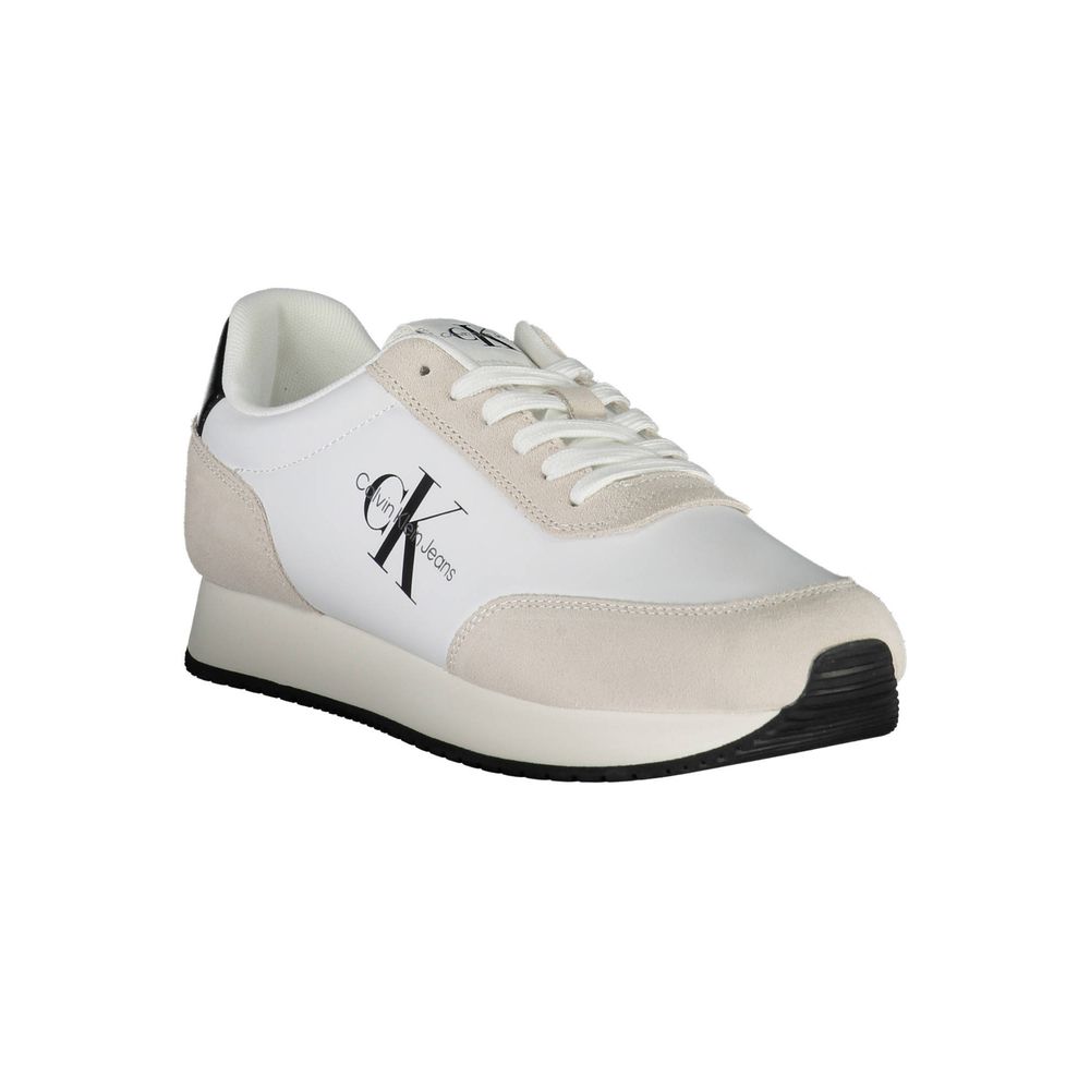 Calvin Klein sophisticated white sneakers with contrasting details