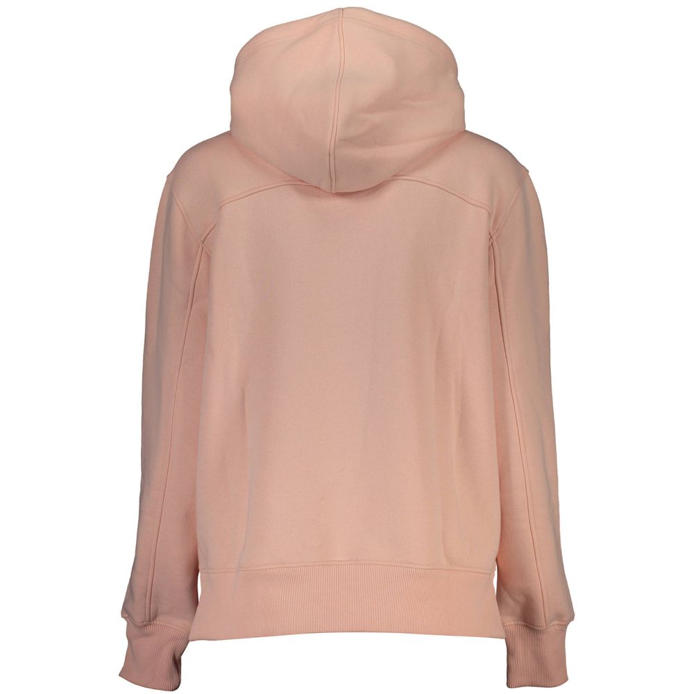 Calvin Klein Chic Pink Fleece Hoodie with Logo Embroidery