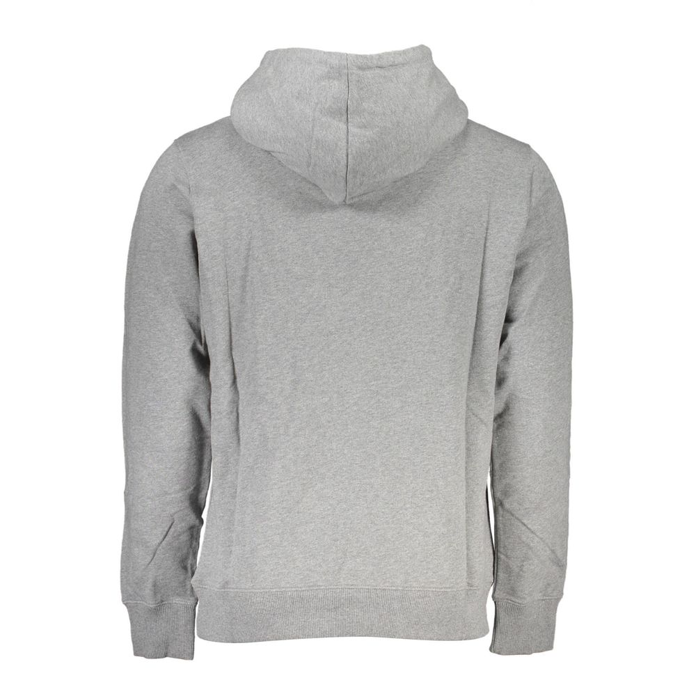 Calvin Klein Chic grey sweatshirt with hood and central pocket