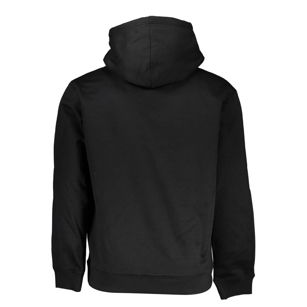 Calvin Klein Smooth Fleece Hooded Sweatshirt in Black