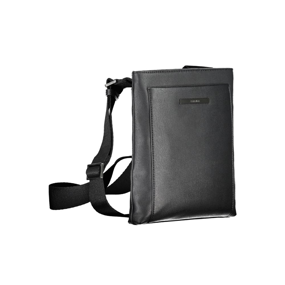 Calvin Klein Eco-conscious black shoulder bag with logo