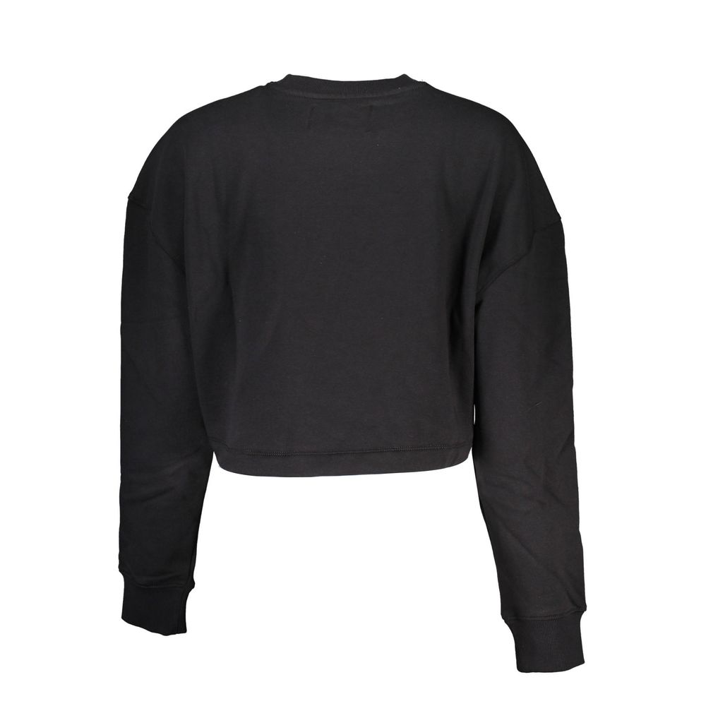 Calvin Klein Chic black sweatshirt with round neck and long sleeves