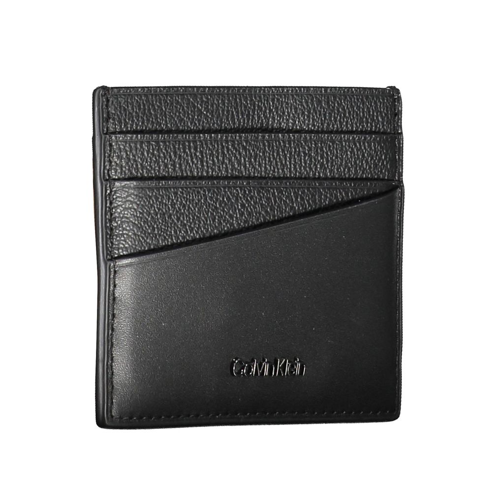 Calvin Klein Elegant leather card holder in timeless black