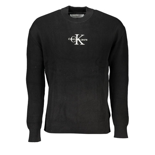 Calvin Klein Simple cotton sweater with round neck and contrasting details