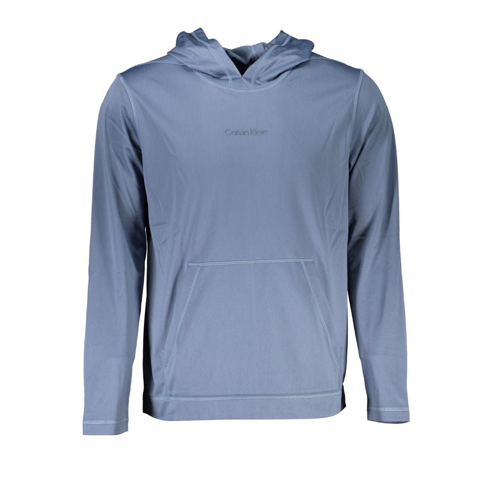 Calvin Klein Elegant Blue Hooded Sweatshirt - Sporty Chic for Men