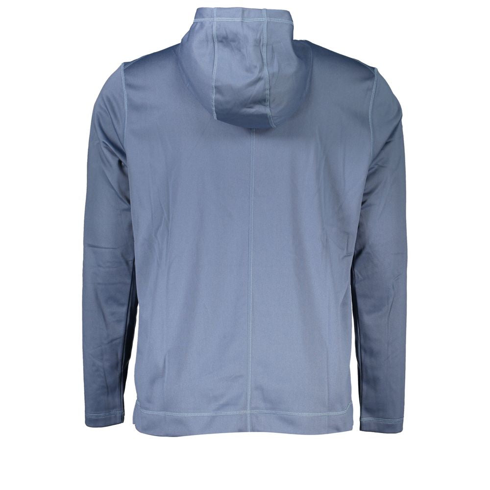 Calvin Klein Elegant Blue Hooded Sweatshirt - Sporty Chic for Men