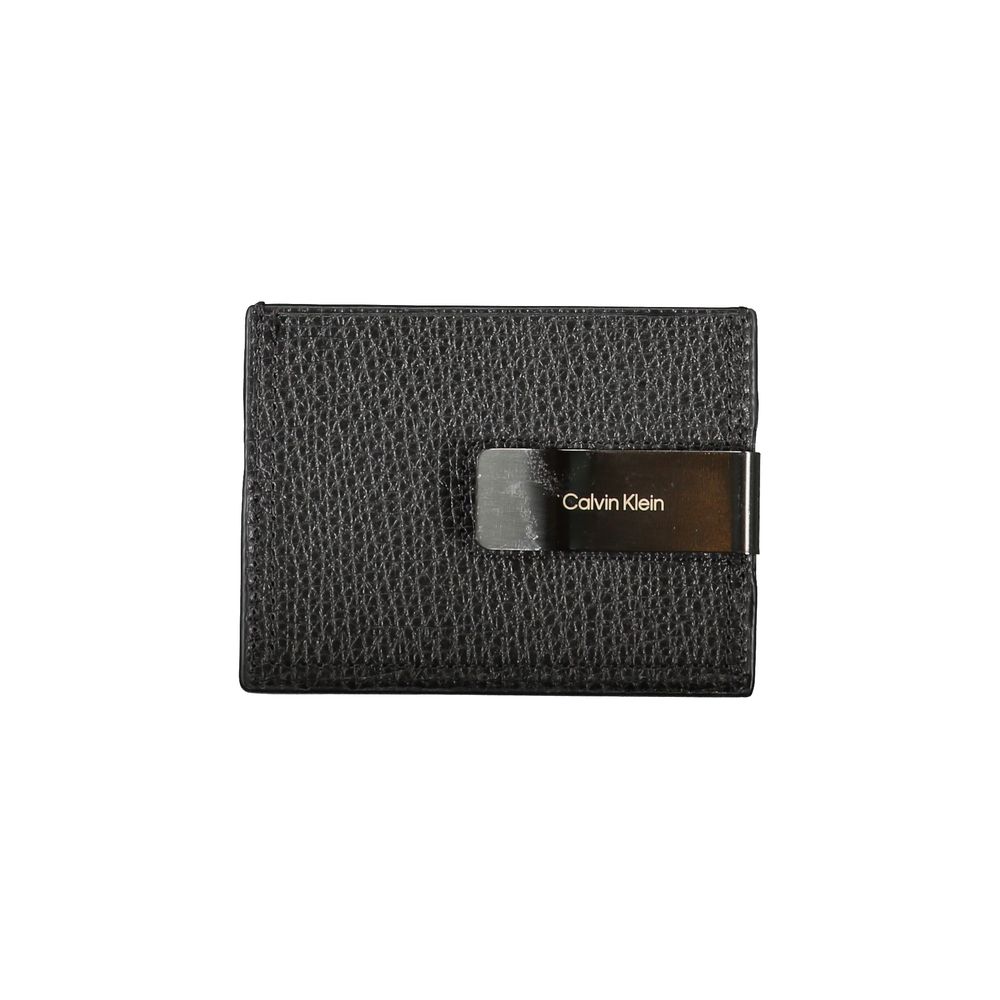 Calvin Klein Elegant Leather Card Case with Money Clip