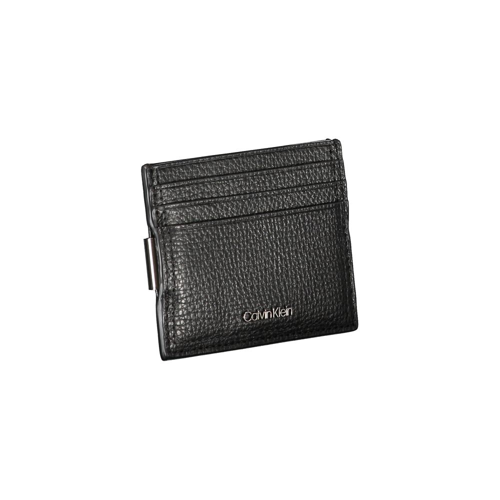 Calvin Klein Elegant Leather Card Case with Money Clip