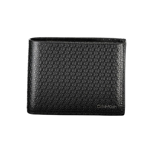 Calvin Klein Elegant black leather wallet with RFID block