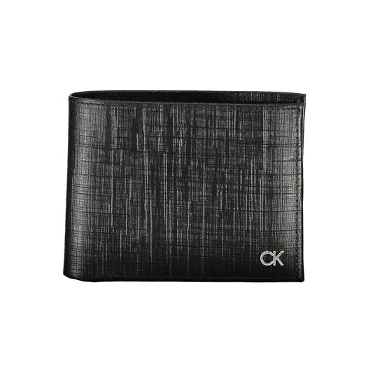 Calvin Klein Elegant black leather wallet with RFID blocking