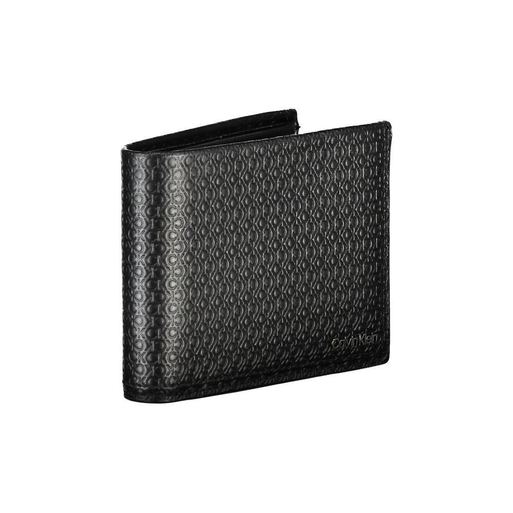 Calvin Klein Elegant black leather wallet with RFID block