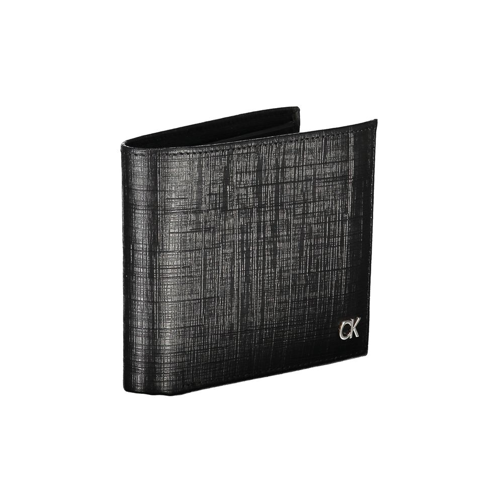 Calvin Klein Elegant black leather wallet with RFID blocking