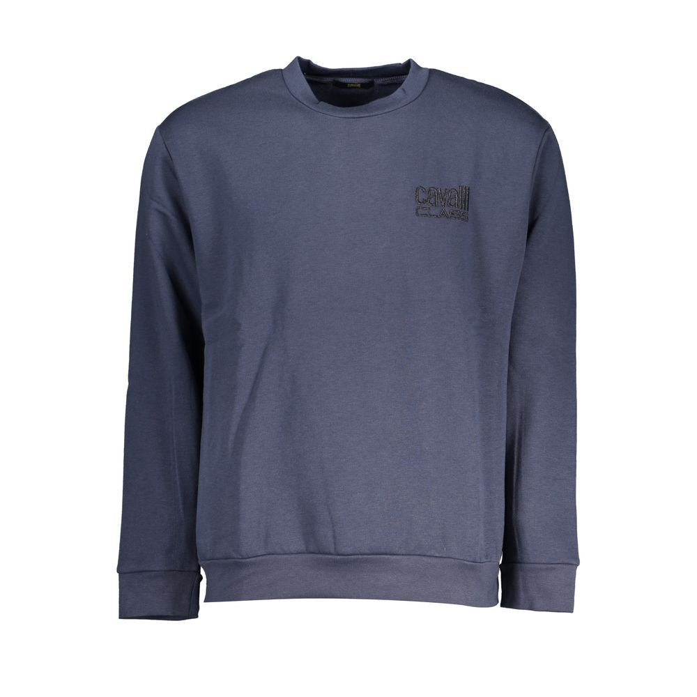 Cavalli Class Elegantes Sweatshirt mit gesticktem Rundhalsausschnitt