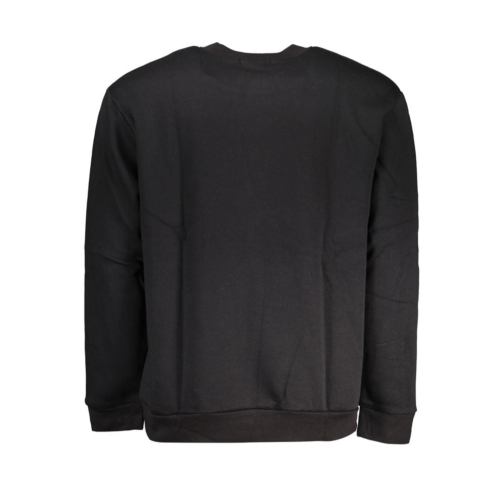 Cavalli Class Chic fleece sweatshirt with round neck in black