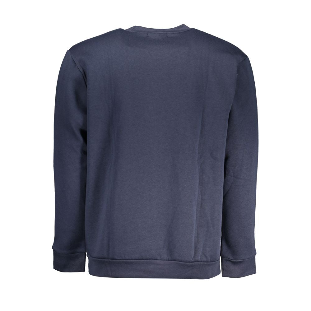 Cavalli Class Elegantes Fleece-Sweatshirt mit Rundhalsausschnitt in Blau