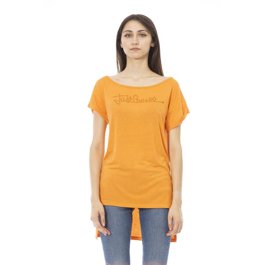 Just Cavalli Orange Cotton Women's T-Shirt